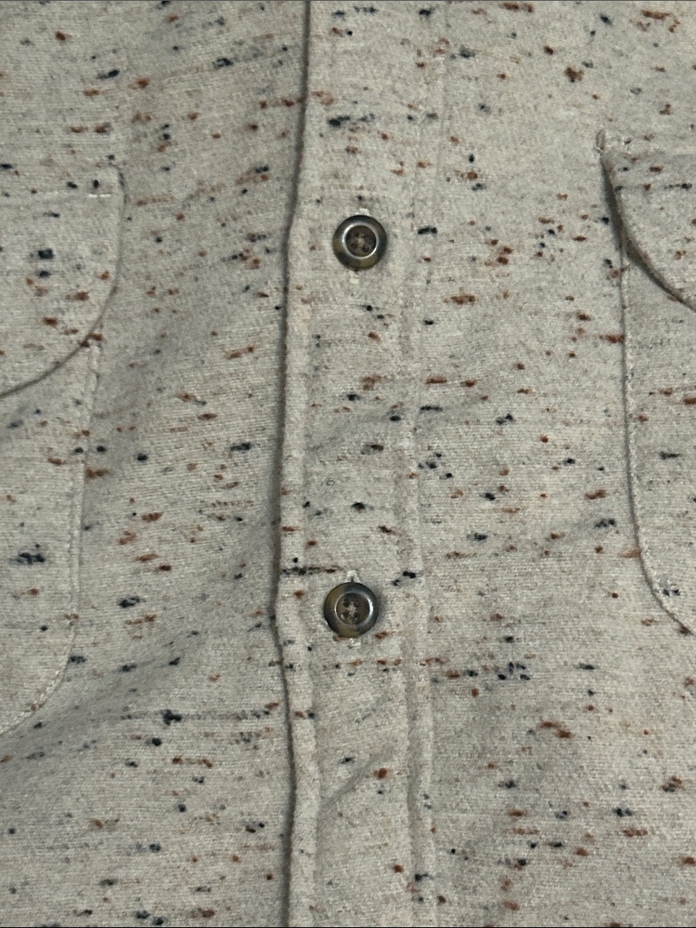 J.Crew Men’s XL Oatmeal Nep Wool Blend Shirt Jacket Shacket Button Front Utility - Picture 9 of 10